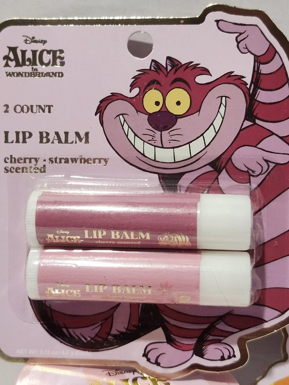 Disney Alice in Wonderland Cheshire Cat Lip Balm, Gloss & Body Scrub